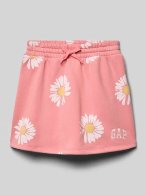 Spódnica z dzianiny dresowej z elastycznym pasem i wyhaftowanym logo GAP