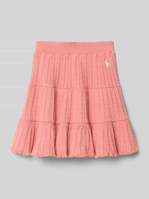 Spódnica z dzianiny z czystej bawełny Polo Ralph Lauren Teens