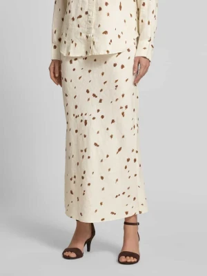 Spódnica z lnu w linii A Samsøe Samsøe