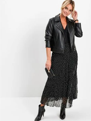 Spódnica z szyfonu z efektem kreszowania bonprix