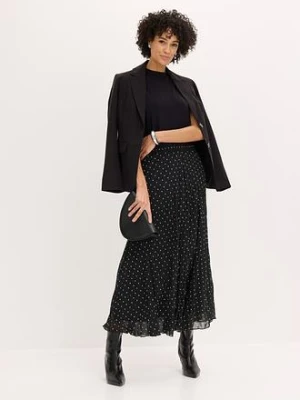 Spódnica z szyfonu z efektem kreszowania bonprix