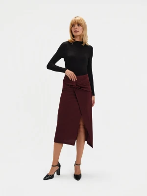 Spódnica z węzłem bordo Top Secret