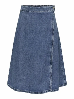Spódnica z zakładką Only niebieski denim