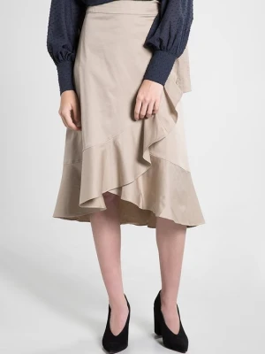 Spódnica z zakładką Stylein beżowy
