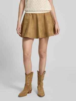 Spódnica ze skóry z elastycznym pasem model 'Zofi' STAND STUDIO