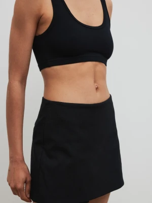 Spódnico spodenki z lnem w kolorze TOTALLY BLACK - MOVE-L Marsala