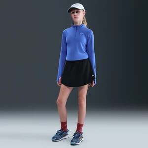 Spódnico-spodenki z wysokim stanem dla dużych dzieci (dziewcząt) Nike One Dri-FIT - Czerń