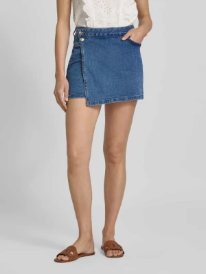 Spódnico-spodnie jeansowe o kroju regular fit w stylu kopertowym Tom Tailor Denim