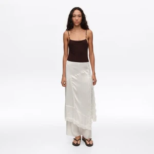 Spódnico-spodnie koronki wiskoza złamana biel BIMBA Y LOLA OFF WHITE