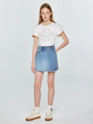 Spódnico-szorty dziewczęce jeansowe niebieskie Juni 466 BIG STAR