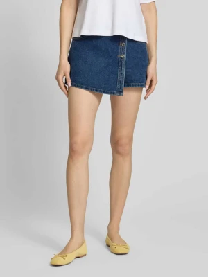 Spódnico-szorty jeansowe o kroju regular fit z czystej bawełny model 'LESLY' Only Jeansowy niebieski