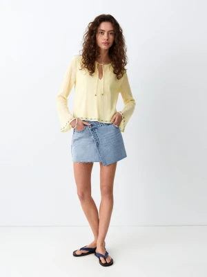 Spódnicospodenki dżinsowe średni niebieski - Dziewczyna - - MANGO TEEN