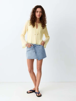 Spódnicospodenki dżinsowe średni niebieski - Dziewczyna - - MANGO TEEN