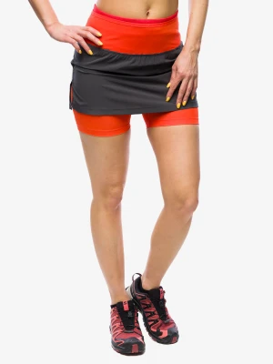 Spódniczka biegowa La Sportiva Swift Ultra Skirt 5 - carbon/cherry tomato