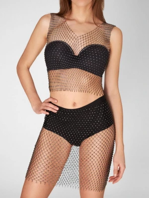 Spódniczka damska kabaretkowa z kryształkami Cleo Poupee Marilyn