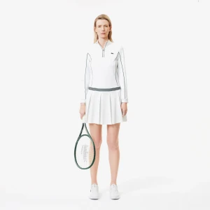 Spódniczka tenisowa Lacoste z piki ze zintegrowanymi szortami
