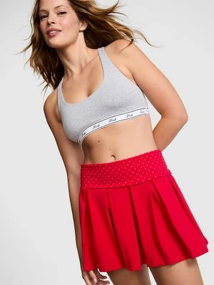 Spódniczko-szorty All-Day Cotton z zakładką i plisowaniem Victoria's Secret