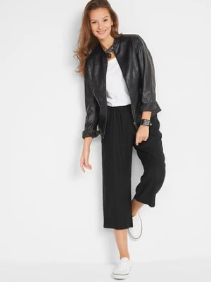 Spodnie 3/4 z elastyczną gumką w talii, z wiskozy bonprix