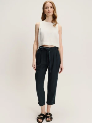 Spodnie 7/8 z domieszką lnu Greenpoint