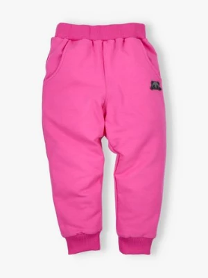Spodnie Activ dla dziewczynki różowe PANDAMELLO