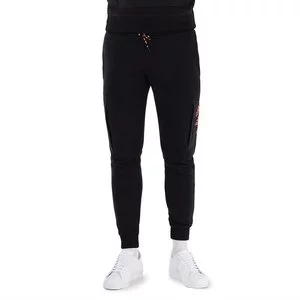 Spodnie adidas Essentials Brandlove Fleece HL9375 - czarne