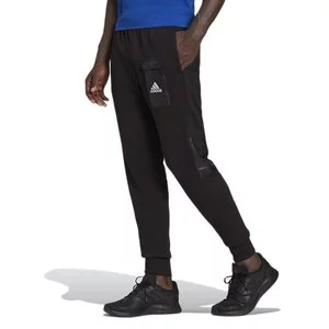 Spodnie adidas Essentials Brandlove French Terry HE1776 - czarne