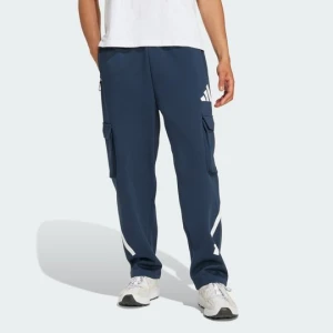 Spodnie adidas Z.N.E. Open-Hem Cargo Aurora Ink