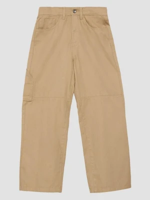 Spodnie Baggy / Relaxed Fit / Mid Rise / Wide Leg s.Oliver beżowy
