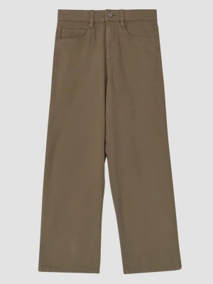Spodnie Baggy / Relaxed Fit / Mid Rise / Wide Leg s.Oliver brązowy