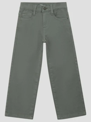 Spodnie Baggy / Relaxed Fit / Mid Rise / Wide Leg s.Oliver oliwkowy