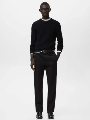 Spodnie bawełniane regular fit czarny - Mężczyzna - - MANGO MAN