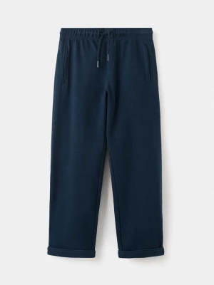Spodnie bawełniane z podwiniętym dołem granatowy - Dzieci - - MANGO KIDS