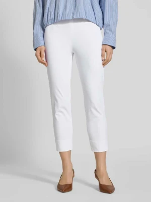 Wąskie spodnie typu pull-on z techno-bawełny superstretch RAFFAELLO ROSSI