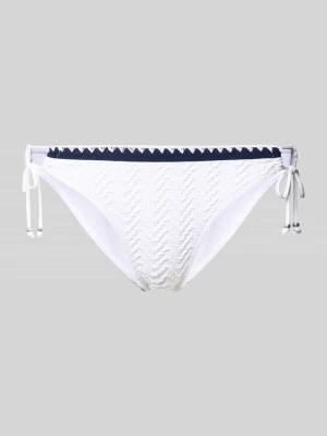 Spodnie bikini o kroju slim fit z fakturowanym wzorem model 'Jada' banana moon