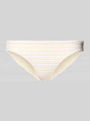 Figi bikini o kroju slim fit z fakturowanym wzorem Seafolly Beżowy