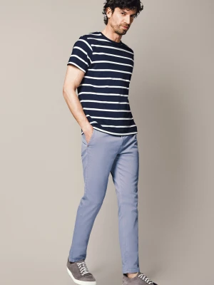 Spodnie Błękitne Chino z Bawełną Monaco Lancerto