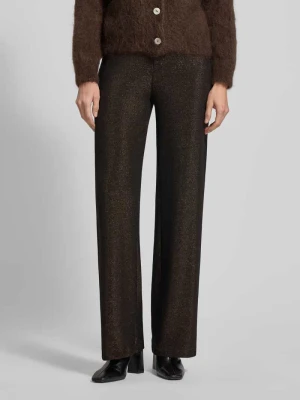 Spodnie błyszczące z elastycznym pasem model ‘KYRA’ VILLA SOPHIE