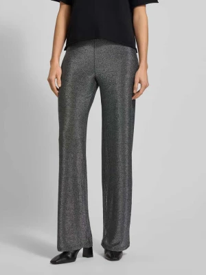 Spodnie błyszczące z elastycznym pasem model ‘KYRA’ VILLA SOPHIE