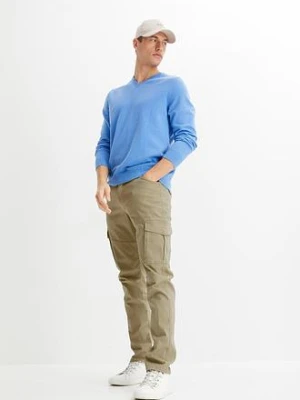 Spodnie bojówki Slim Fit Straight ze stretchem bonprix