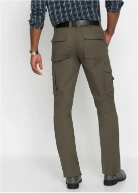 Spodnie bojówki z powłoką z teflonu Regular Fit Straight bonprix
