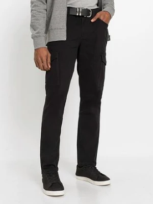Spodnie bojówki ze stretchem, o kroju slim fit, straight bonprix