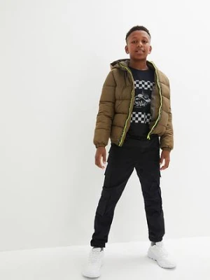 Spodnie bojówki ze stretchem, z gumką w talii, regular fit bonprix