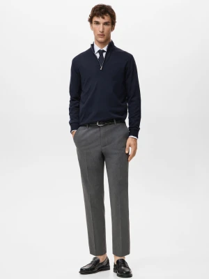 Spodnie Bologna cropped slim fit szary - Mężczyzna - - MANGO MAN