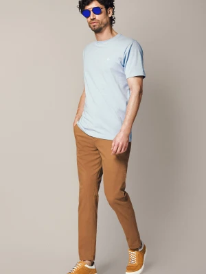Spodnie Camelowe Chino z Bawełną Monaco Lancerto