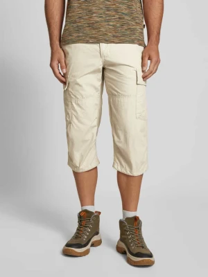 Spodnie capri o kroju regular fit z kieszeniami cargo camel active