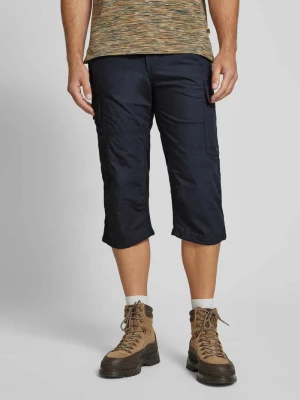 Spodnie capri o kroju regular fit z kieszeniami cargo camel active