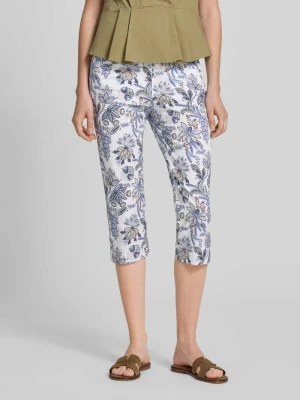 Spodnie capri o kroju regular fit z mieszanki bawełny model 'LAURA NEW CAPRI' Raphaela By Brax