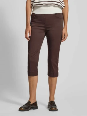 Spodnie capri o kroju slim fit z mieszanki bawełny Raphaela By Brax