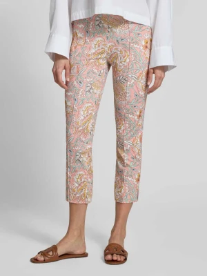Spodnie capri w całościowym wzorze SEDUCTIVE