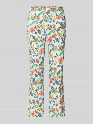Spodnie capri we wzór na całej powierzchni Model 'Ina' STEHMANN